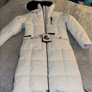 Canada Goose White Long Jacket